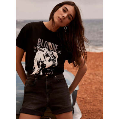 Black Graphic Blondie T-Shirt