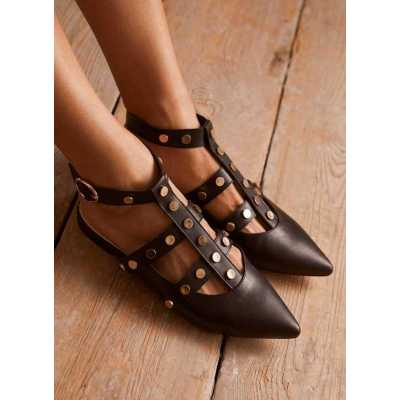 Everleigh Black Caged Shoes