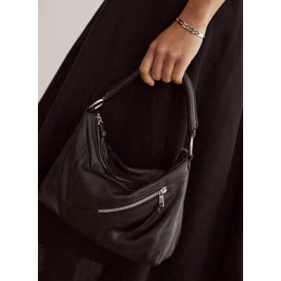 Harri Black Leather Bag